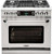 CSB362B2L Capital 36" Connoisseurian Dual Fuel Self-Clean Range with 4 Sealed Burners + 12" Grill with Commercial Grates - Liquid Propane - Stainless Steel