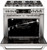 CSB362G2N Capital 36" Connoisseurian Dual Fuel Self-Clean Range with 4 Sealed Burners + 12" Thermo-Griddle - Natural Gas - Stainless Steel