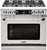 CSB366L Capital 36" Connoisseurian Dual Fuel Self-Clean Range with 6 Sealed Burners - Liquid Propane - Stainless Steel