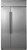CSB48WP2NS1 Cafe 48" Smart Built In Side by Side Refrigerator - Stainless Steel with Brushed Stainless Steel Handles