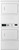 CSP2971HQ Whirlpool 27" Commercial Combination Stacked 7.4 cu. ft. Gas Dryers with Easy Push Button Controls and SpaceSaving Design - White
