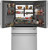 CVE28DP2NS1 Cafe 36" French Door Refrigerator with TwinChill Evaporators and Wifi - Stainless Steel with Brushed Stainless Steel Handles