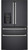 CVE28DP3ND1 Cafe 36" French Door Refrigerator with TwinChill Evaporators and Wifi - Matte Black with Brushed Stainless Steel Handles