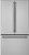 CWE23SP2MS1 Cafe 36" Counter Depth French Door Refrigerator with Factory Installed Ice Maker - Stainless Steel with Brushed Stainless Steel Handles