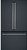 CWE23SP3MD1 Cafe Series 36" Counter Depth French Door Refrigerator - Matte Black with Brushed Stainless Handles