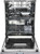 DBI675PHXXLS Asko 24" 50 Series Dishwasher with Pro Handle and 9 Spray Wash System - 40 dBa - Stainless Steel