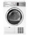 DE4042P2 Fisher & Paykel 24" Series 5 4.0 cu.ft Electric Condensing Dryer - White