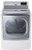 DLEX7700WE LG 9.0 Cu. Ft. Mega Capacity TurboSteam Dryer with EasyLoad Door - White - Clearance