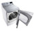 DLEX7700WE LG 9.0 Cu. Ft. Mega Capacity TurboSteam Dryer with EasyLoad Door - White - Clearance
