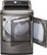 DLG7301VE LG 27" 7.3 cu.ft. Smart WiFi Enabled Gas Dryer with Sensor Dry Technology and EasyLoad Door - Graphite Steel