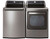 DLG7301VE LG 27" 7.3 cu.ft. Smart WiFi Enabled Gas Dryer with Sensor Dry Technology and EasyLoad Door - Graphite Steel