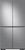 DRF36C700SR Dacor 36" Counter Depth French Door Freestanding Refrigerator - Silver Stainless Steel