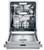 DWHD770WPR Thermador 24" Sapphire 7 Program Dishwasher with StarDry and Sapphire Glow - Custom Panel