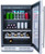 EBS52SS1 Elica Riserva Series 24" 4.8 cu. Ft. Beverage Center with Reversible Doors and Wine Racks - Stainless Steel