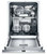 DWHD660WPR Thermador 24" Topaz 6 Program Dishwasher with Chef's Tool Drawer and Extra Dry Option - Custom Panel