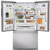 EI23BC82SS Electrolux 36" 22.3 Cu. Ft. Capacity Counter Depth French Door Refrigerator with IQ-Touch Controls and Self-Closing Doors - Stainless Steel