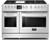 F6PDF486GS1 Fulgor Milano 48" Sofia Pro Dual Fuel Range with 6 Sealed Burners and Griddle - Stainless Steel