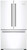 FBFD361PW Bluestar 36" Counter Depth French Door Refrigerator - Gloss White