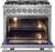 FFSGS612536 Forno 36" Pro Style Alta Qualita Dual Fuel Range 6 Sealed Burners - Stainless Steel