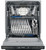 FGIP2468UF Frigidaire Gallery 24" Built In Pocket Handle Dishwasher with Dual Orbit Clean and 14 Place Settings - Smudge Proof Stainless Steel