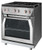 FR304GN Forza 30" Pro Style Gas Range with 4 Full Brass Burners - Natural Gas - Stainless Steel
