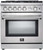 FFSGS627530 Forno 30" Pro-Style Lseo Gas Range 5 Sealed Burners - Stainless Steel