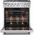 FFSGS627530 Forno 30" Pro-Style Lseo Gas Range 5 Sealed Burners - Stainless Steel