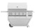 GABR42CX2LP Hestan 60" Liquid Propane Deluxe Grill with Warming Rack and One Push Ignition - Stainless Steel