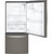 GDE21EMKES GE 30" 20.9 Cu. Ft. Capacity Bottom Mount Refrigerator with Factory-Installed Icemaker and LED Lighting - Slate