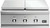 GDSBE1302N DCS 30" Series 9 Double Side Burner and Griddle - Natural Gas - Stainless Steel