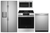 Package 5 - GE Appliance Package - 4 Piece Appliance Package with Gas Slide-In Range - Stainless Steel
