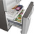 GFE24JYKFS GE 33" 23.8 Cu. Ft. French Door Refrigerator with Exterior Ice & Water - Fingerprint Resistant Stainless Steel