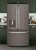 GFE26JMMES GE 36" 25.6 Cu. Ft. French-Door Refrigerator with LED Lighting and Full-Width Deli Drawer - Fingerprint Resistant Slate