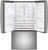 GFE28GYNFS GE 36" 27.7 Cu. Ft. French-Door Bottom Freezer Refrigerator with Showcase LED Lighting - Fingerprint Resistant Stainless Steel