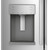 GFE28GYNFS GE 36" 27.7 Cu. Ft. French-Door Bottom Freezer Refrigerator with Showcase LED Lighting - Fingerprint Resistant Stainless Steel