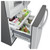 GFE24JSKSS GE 33" 23.8 Cu. Ft. French Door Refrigerator with Exterior Ice & Water - Stainless Steel - CLEARANCE