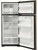 GTS18HMNRES GE 28" Top-Freezer Refrigerator with LED Lighting and Upfront Temperature Controls - Slate