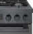 Bosch HDS8045U 30" Industrial Style Free Dual Fuel Range - 800 Series - Black Stainless Steel