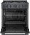 Bosch HDS8045U 30" Industrial Style Free Dual Fuel Range - 800 Series - Black Stainless Steel