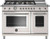 HERT486GGASAVT Bertazzoni 48" Heritage Series All Gas Range with 6 Brass Burners and Smooth Glide Telescopic Racks - Ivory Gloss