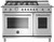 HERT486GGASXT Bertazzoni 48" Heritage Series All Gas Range with 6 Brass Burners and Smooth Glide Telescopic Racks - Stainless Steel