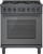 HGS8045UC Bosch 30" 800 Series Industrial Style Free Standing Gas Range - Black Stainless Steel