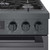 HGS8045UC Bosch 30" 800 Series Industrial Style Free Standing Gas Range - Black Stainless Steel