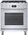 HGS8055UC Bosch 30" 800 Series Industrial Style Free Standing Gas Range - Stainless Steel