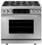 HDPR36SNG Dacor 36" Professional Natural Gas Dual Fuel Pro Range with Pro Handles Illumina Burner Controls - Stainless Steel