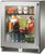 HH24RS43L Perlick 24" Signature Series Shallow Depth Undercounter Refrigerator with Stainless Steel Glass Door - Left Hinge