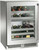 HP24DS43L Perlick 24" Signature Series Dual Zone Undercounter Wine Reserve with Stainless Steel Glass Door - Left Hinge