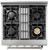 HRG3080U Thor Kitchen 30" Professional Gas Range with 4 Sealed Burners - Stainless Steel