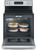 JB645RKSS GE 30" Freestanding Electric Range with Ceramic Glass Cooktop - Stainless Steel