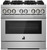 JDRP436HL JennAir RISE 36" Dual Fuel Professional Range 6 Burners - Stainless Steel